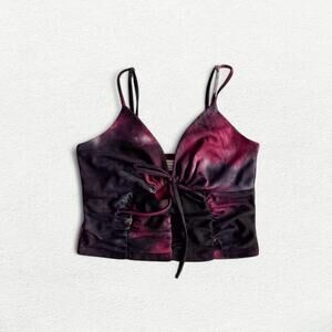 Urban Outfitters UO My Sweetheart Mesh Tie-Front Cami